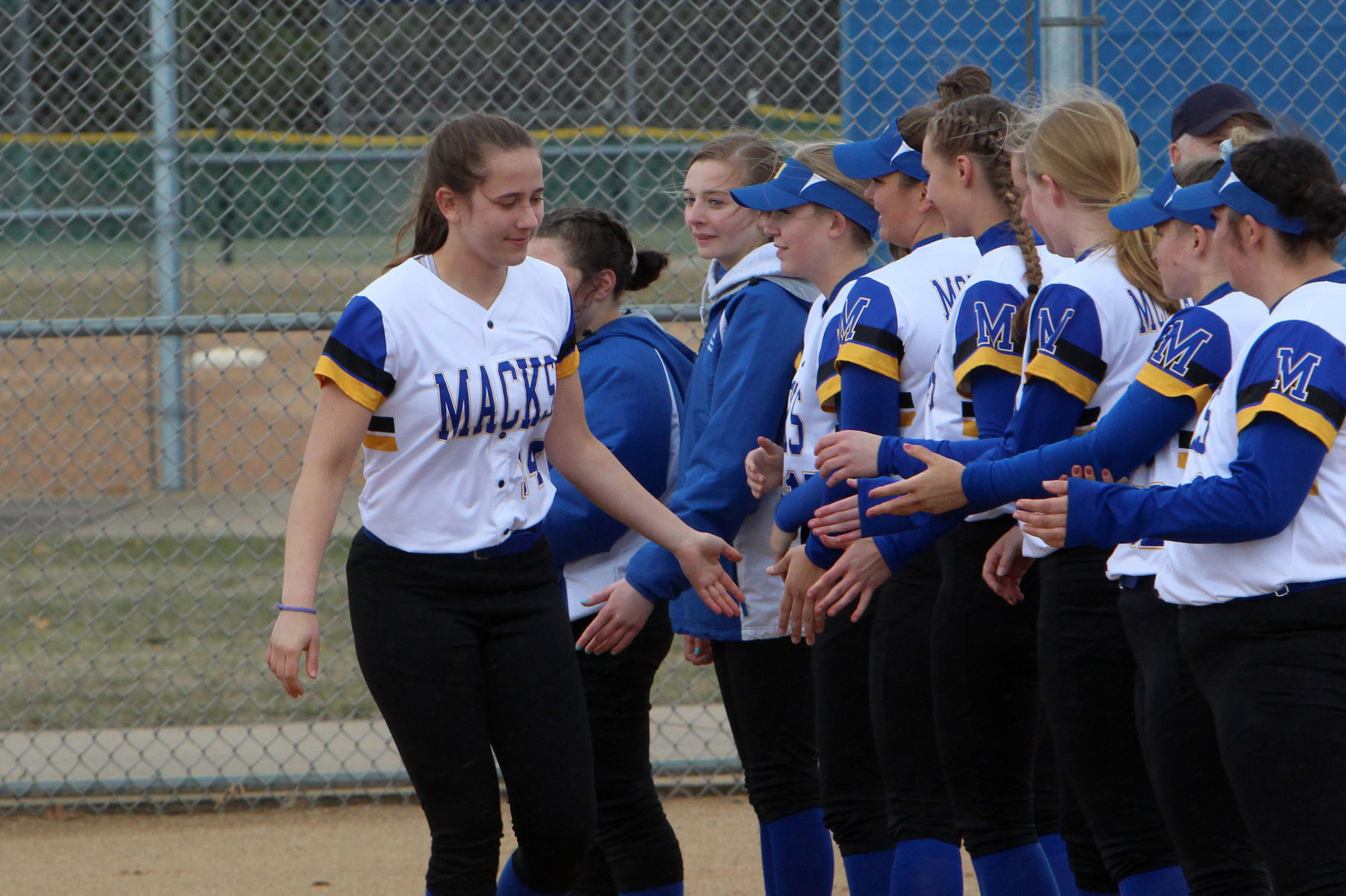 Fall Creek at McDonell softball 4-18-19